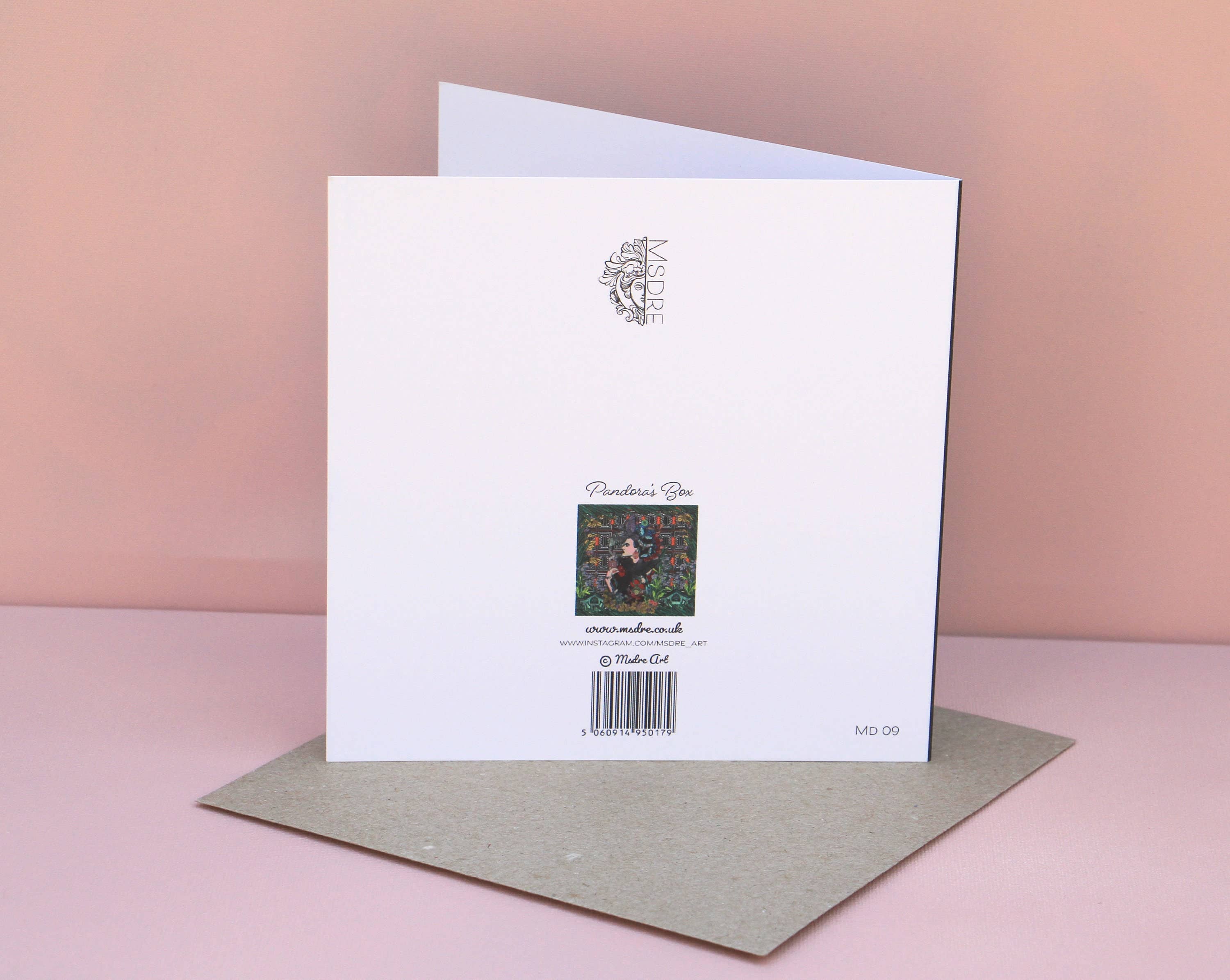 Msdre – Großhandel Grußkarten für den Alltag – Pandoras Box Grußkarte Griechischen Mythos Göttin Madre 15cm1