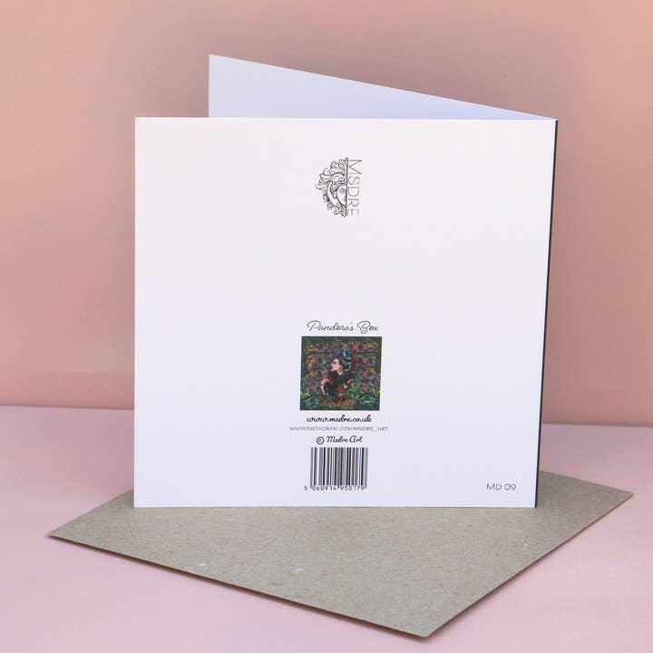 Msdre - Wholesale Everyday Greeting Card - Pandoras Box Greek Myth Goddess Msdre Greetings Card 15cm1