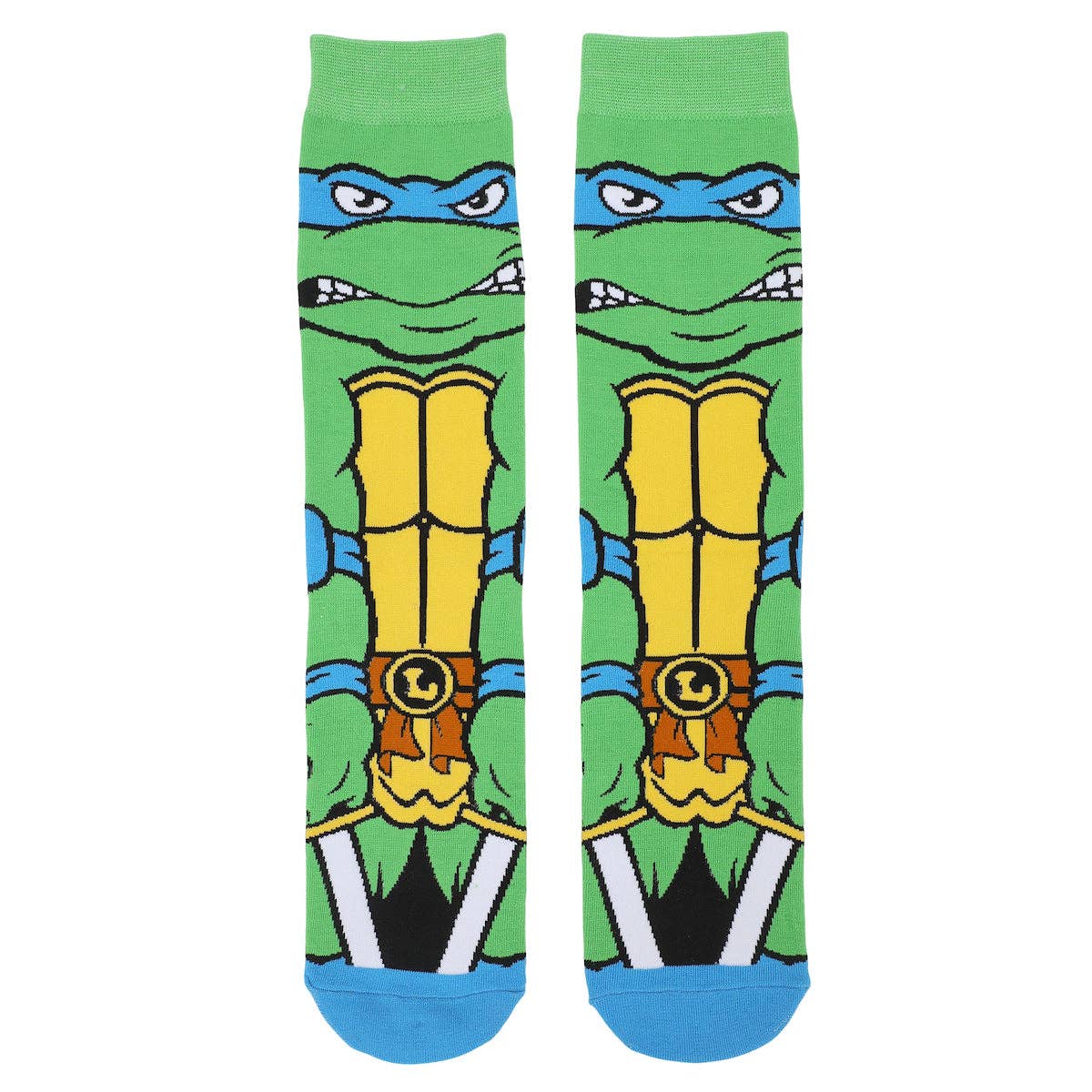Bioworld Merchandising - Wholesale Socks - Men's - Teenage Mutant Ninja Turtles Leonardo Animigos Men's Crew Socks1