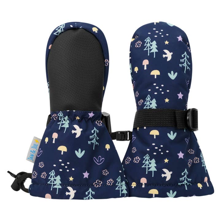 Jan & Jul - Wholesale Mittens - Kids - Navy Forest | Toasty-Dry Waterproof Snow Mitten
