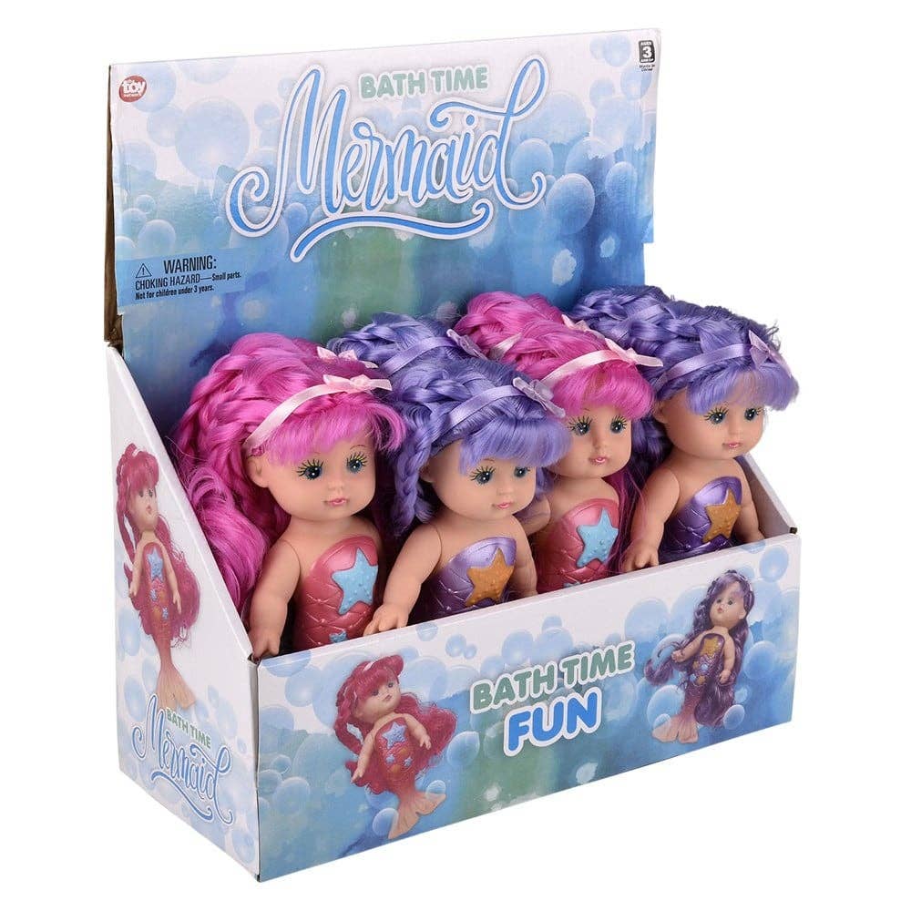 La Luna Bella - Toys - Wholesale Doll - Kids - 9" Bath Time Mermaid Doll - LLB Toys4