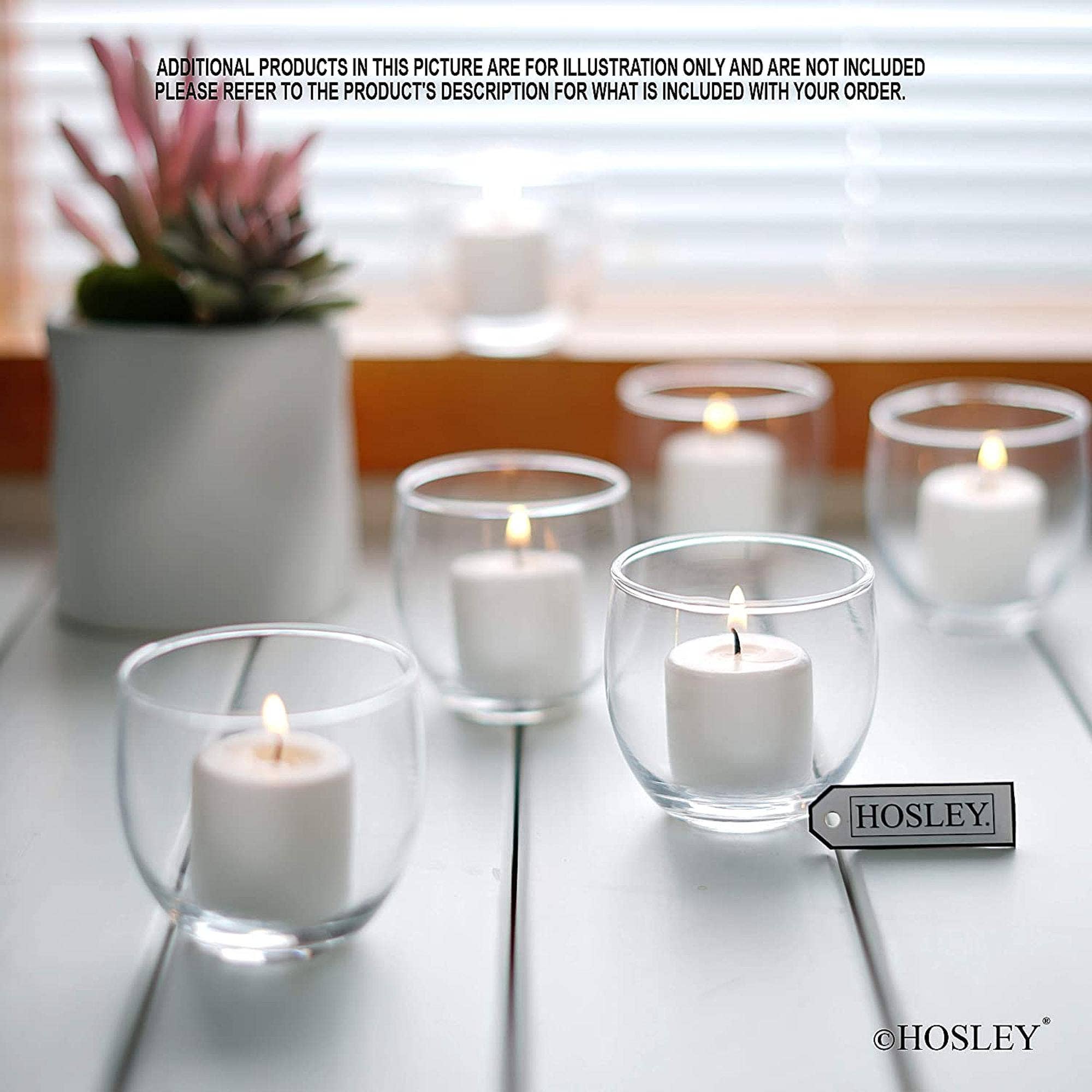 Hosley - Wholesale Candle Holder - Hosley® Set of 24 ,GLASS VOTIVE HOLDER - CLEAR 2.5IN D1