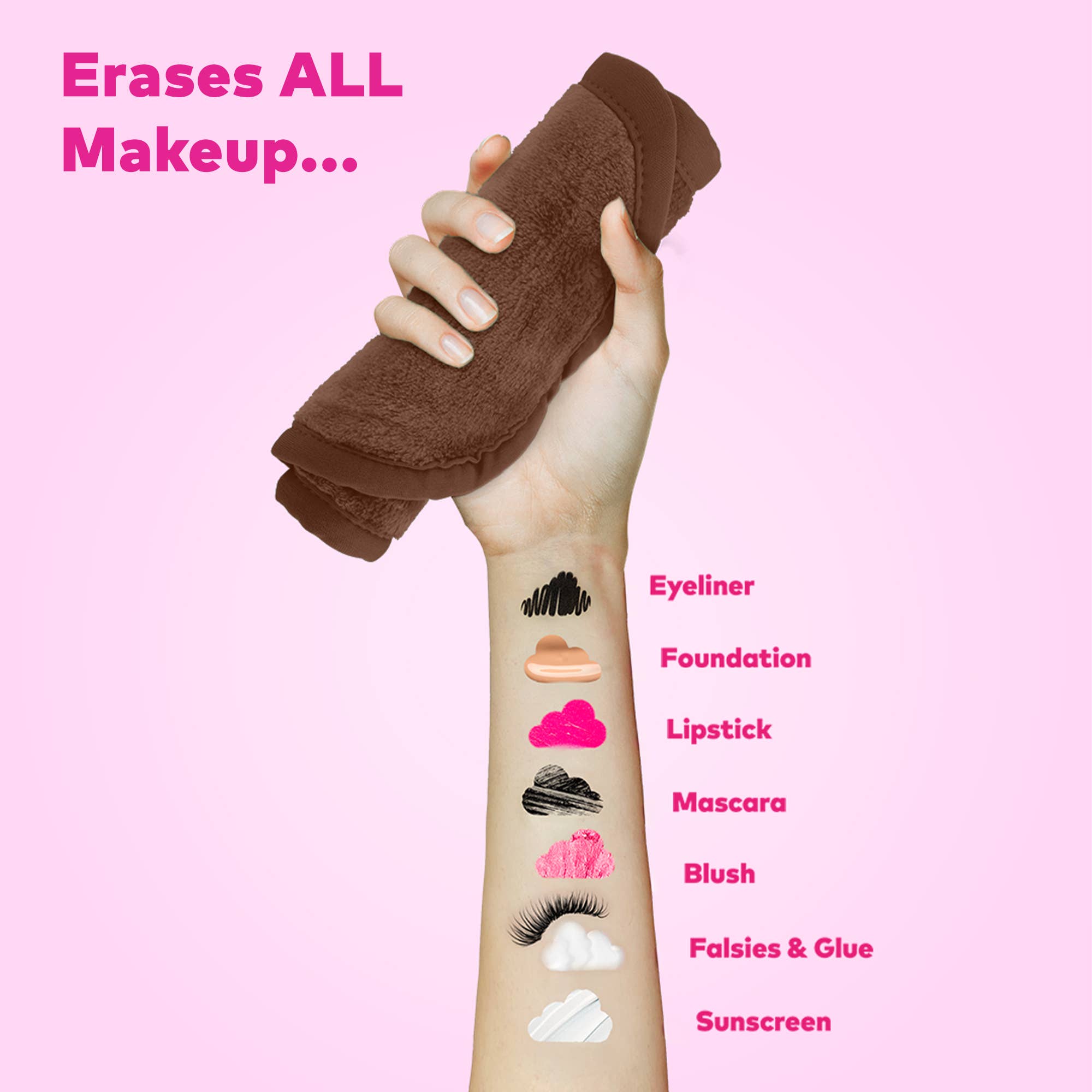 The Original MakeUp Eraser - Wholesale Makeup Remover - Mocha MakeUp Eraser PRO | The Color of The Year6