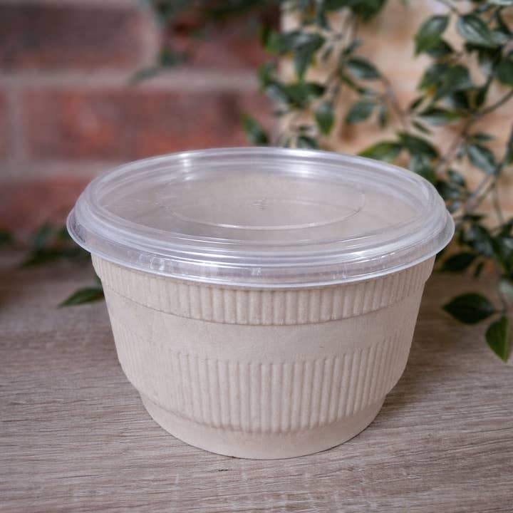 500 pcs PP Lid Compatible with B500 (500 ml Bowl) for wholesale by Sustainoware