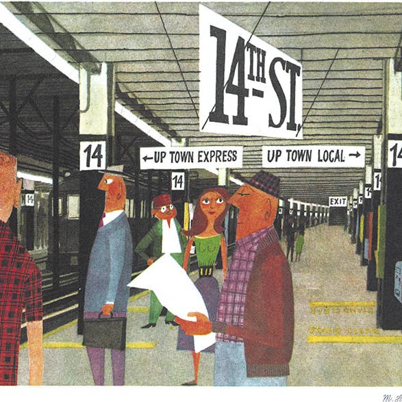 SASEK, MIROSLAV – 14TH STREET SUBWAY for wholesale by Bookroom Art Press