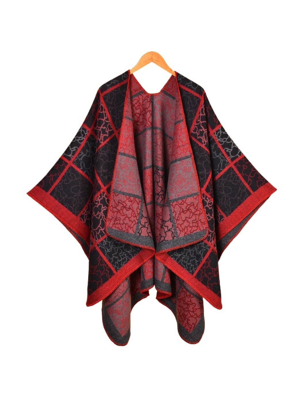 Funkyrel® Atzbranding Limited - Wholesale Scarf - Women's - Scarvii - Large Size Line Plaid Scarf Shawl1