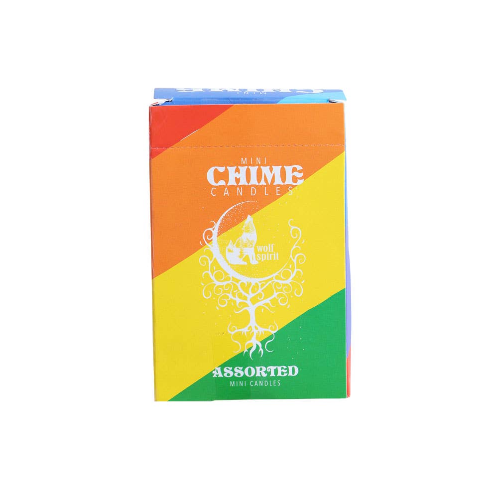 Benjamin International – wholesale Tapered candle/candlestick – MINI CHIME CANDLES ASSORTED COLORS1