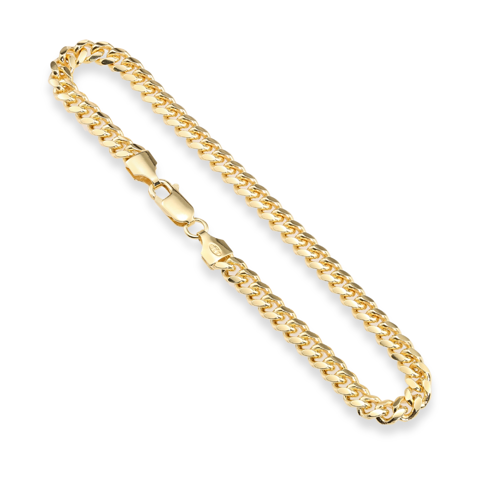 NY Gold & Silver Trading Inc. - Wholesale Link & Chain Bracelet - 925 Solid Silver Miami Cuban Link Bracelet with Lobster Lock2