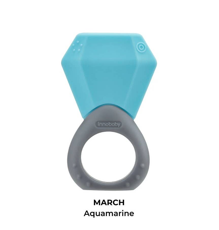 Innobaby on Faire – wholesale Teether (not clip-on) – Baby – Silicone Ring Teether / Birthstone Teether / Sensory Toy16