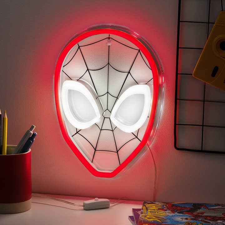 Spiderman Wall Mountable LED Neon Light for wholesale by Paladone