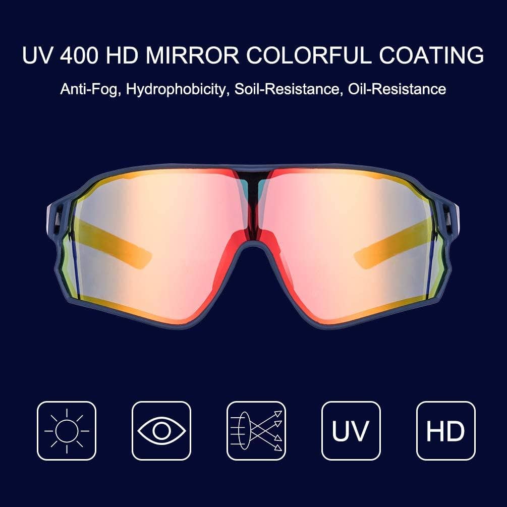 SPARE-SPECS, LLC - Wholesale Sunglasses - Unisex - ROCKBROS Polarized Full Lens Sunglasses Cycling Bicycle Glasses Outdoor Sports Eyewear UV4007