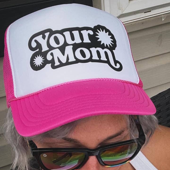 Your Mom Trucker Hat for wholesale by Le Monkey House