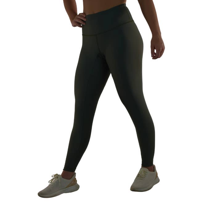 Läckagesäkra Leggings - Dark Olive för wholesale av Moxie Fitness Apparel