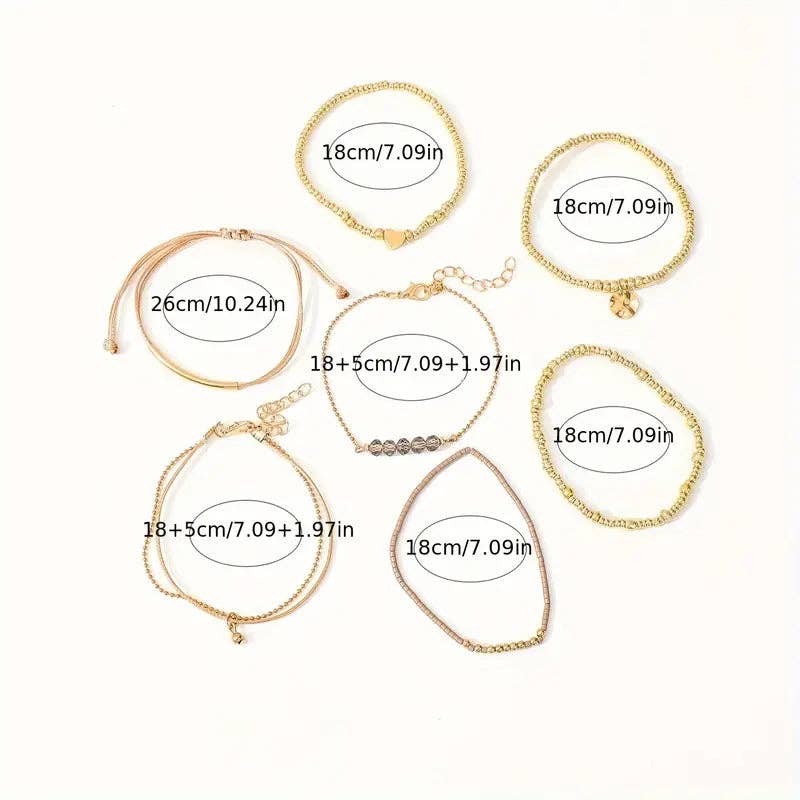 Huis Van Merken - Vendita all'ingrosso Parure di gioielli - Set di 7 Braccialetti Artigianali in Plastica CCB – Gioielli Versatili per l'Uso Quotidiano delle Donne3