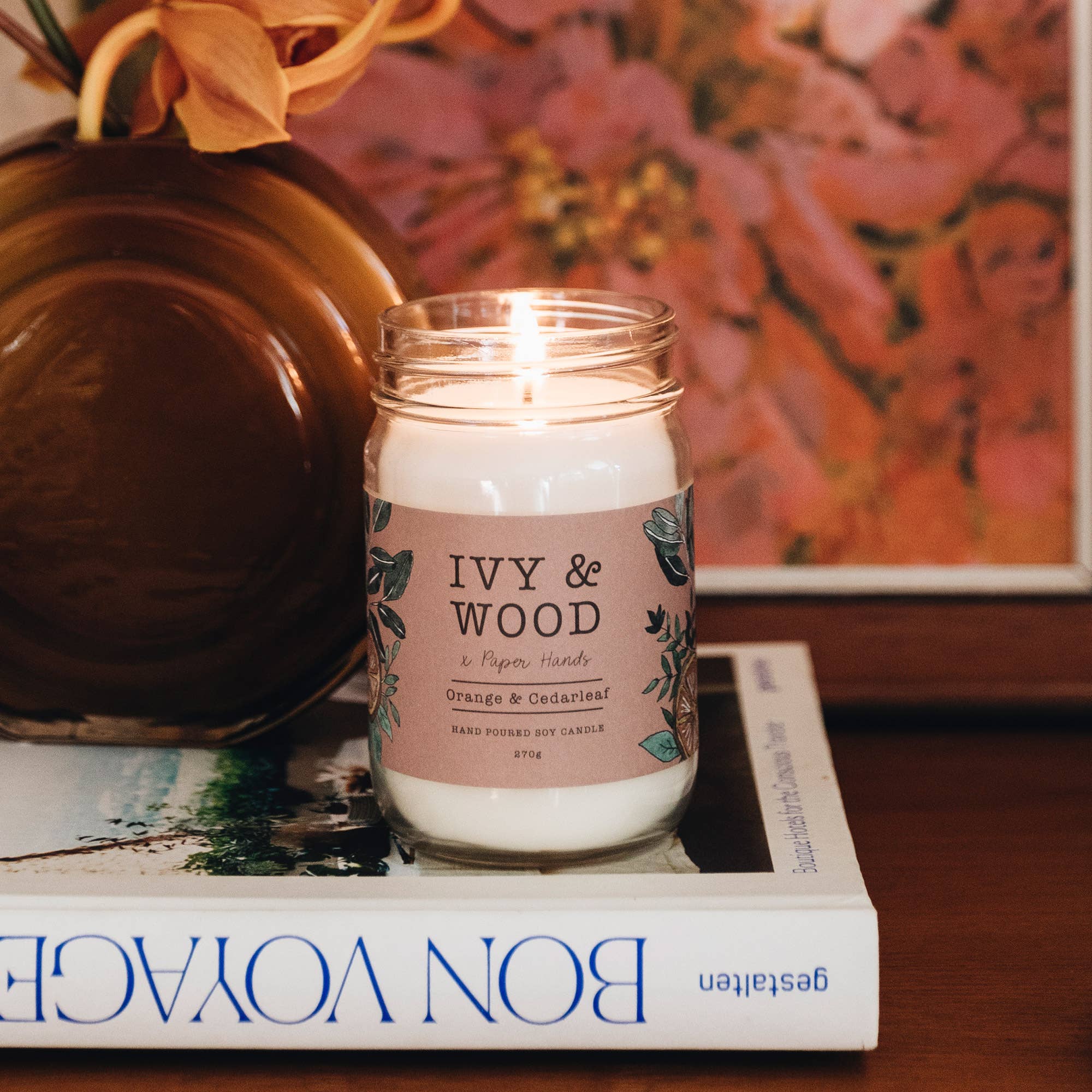 Ivy & Wood – wholesale Jar/filled candle – Botanical Candle Starter Pack (15 Soy Candles + Testers)8