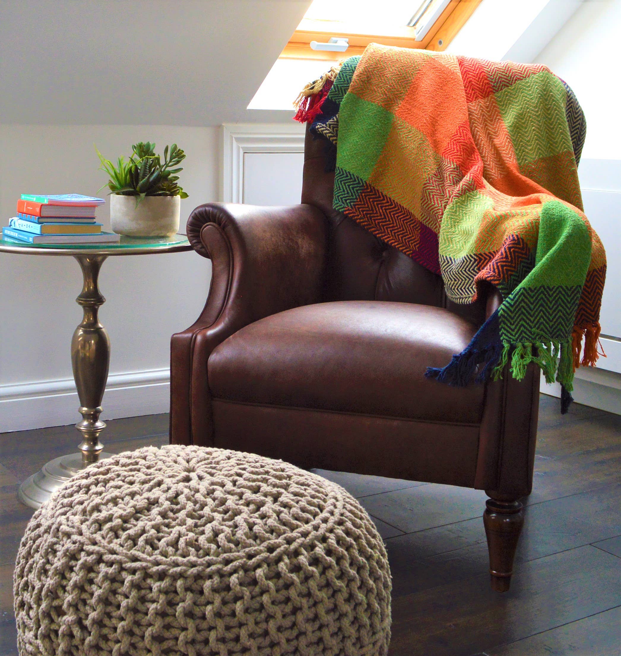 Allure Bath Fashions - Wholesale Throw Blanket - Check Throw - Herringbone Multicoloured Blanket 100% Cotton6