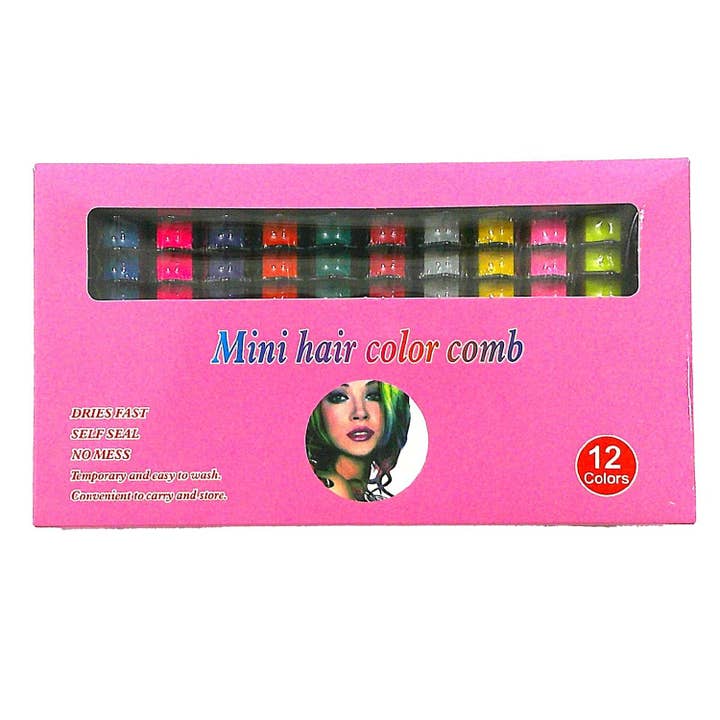 Diacly - Wholesale Hair Dye - 12 PC Temporary Hair Color Dye Chalk Comb