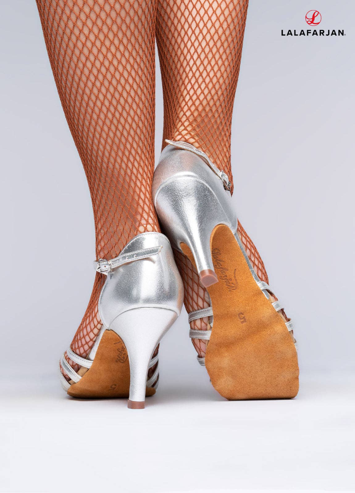 Lalafarjan & Lalafarjan GbR - Wholesale High Heels - Women's - Dance shoes - amber - silver - leather - stiletto - 8,5 cm3