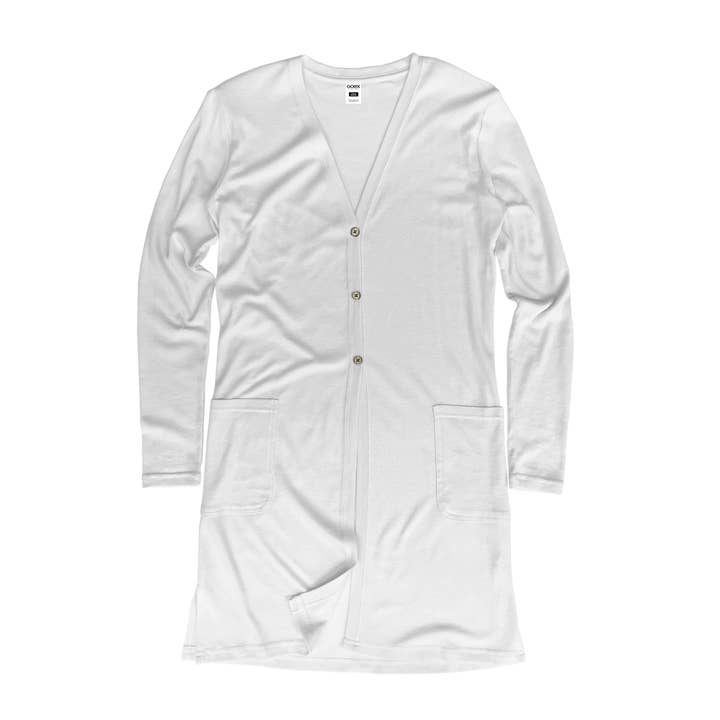 Ray's Organic's - Wholesale Cardigan – Women’s - Ladies Eco-Triblend Rib Cardigan4