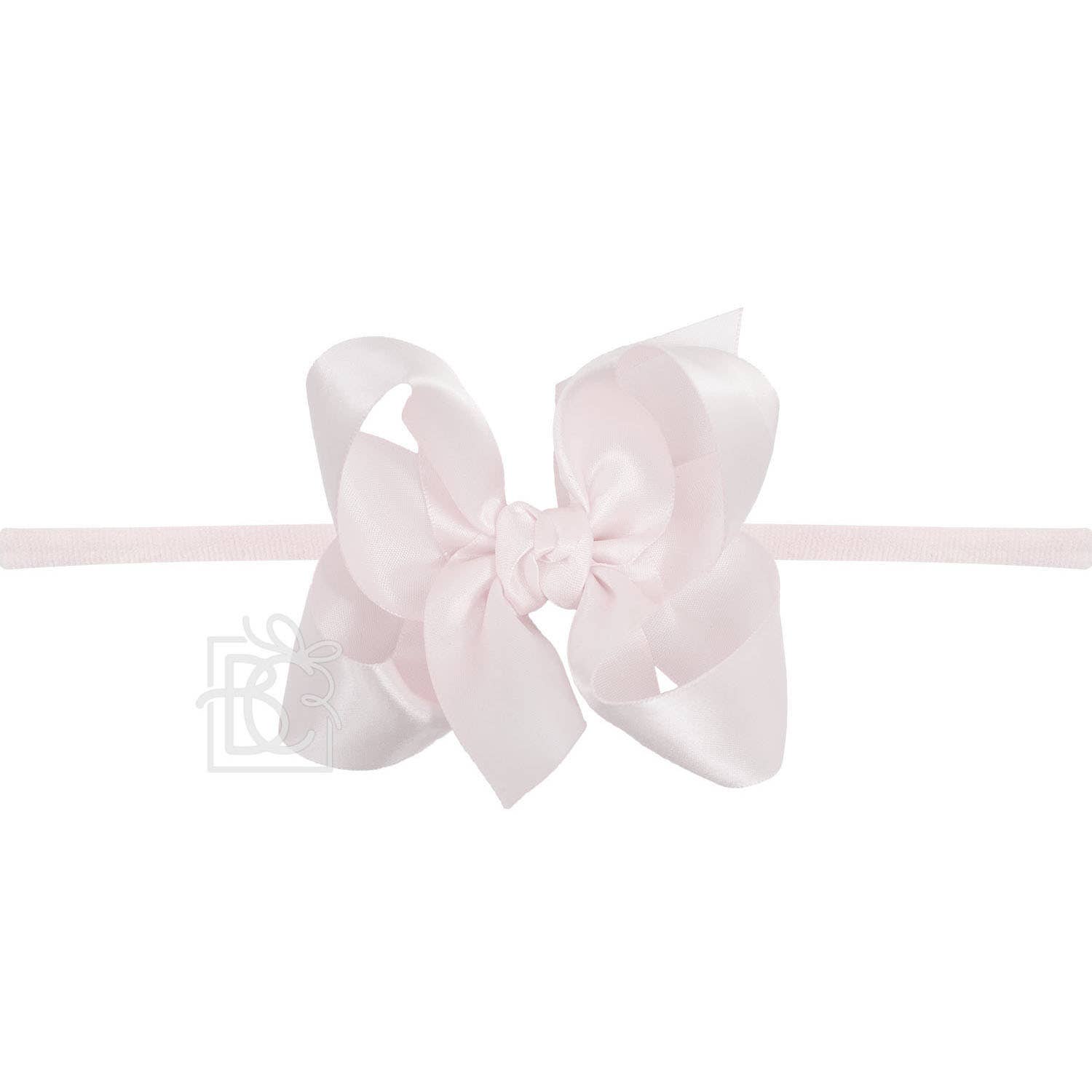 Beyond Creations, LLC - Wholesale Fashion Headband - Kids - 1/4" PANTYHOSE HEADBAND W/SATIN BOW4