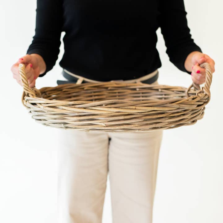 Basketly - Wholesale Decorative Tray - Rattan Round Tray15