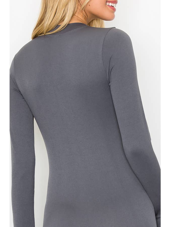 ANWND - Wholesale Unitard - Women's - 5471 - MOCK NECK LONG SLEEVE ZIP FRONT CATSUIT12