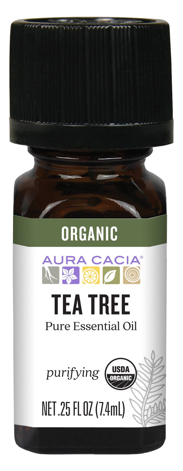 Aura Cacia - Wholesale Essential Oil - Organic Purifying Tea Tree Essential Oil 0.25 Fl Oz0