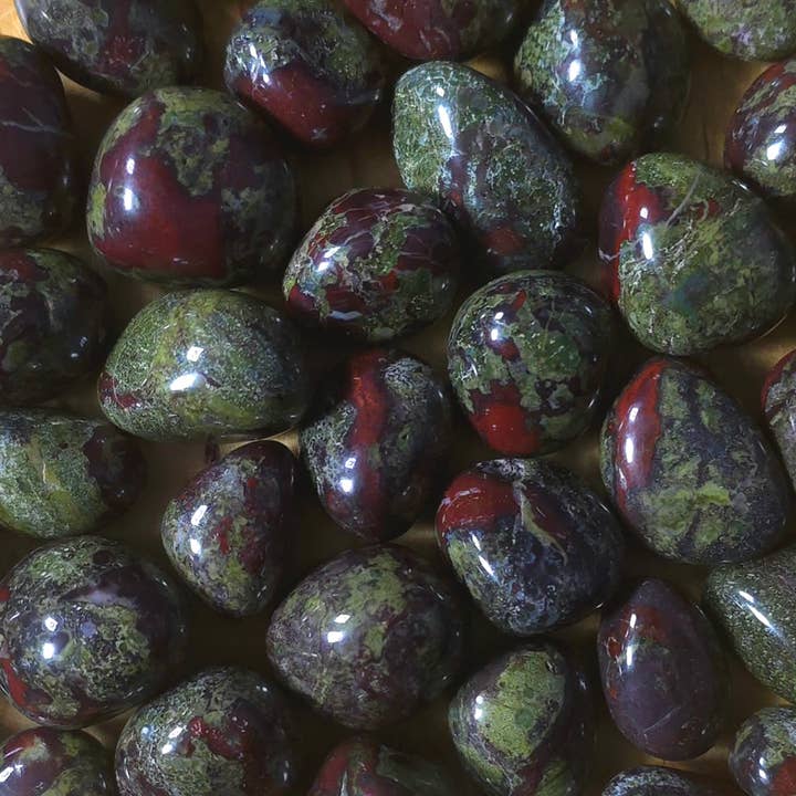 Dragon's Blood Jasper Tumble - 1-6 LB Lots for wholesale by Jensen Rocks