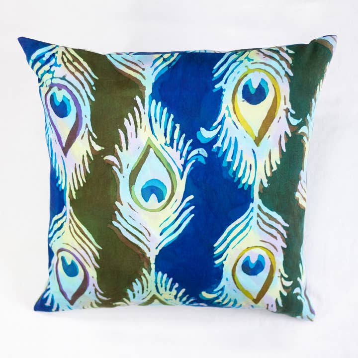 Hand painted Pillow Covers Feathered for wholesale by WinterSun + NuevoSol