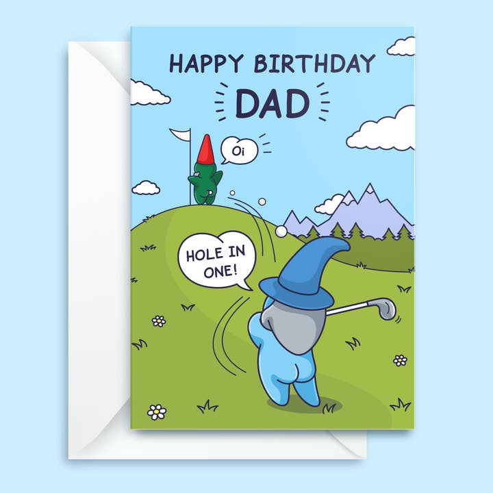 Cheeky Legends - Wholesale Birthday Card - Funny Birthday Card For Dad - Golf Joke Hole In One - Happy Birthday Dad - Golfing Card5