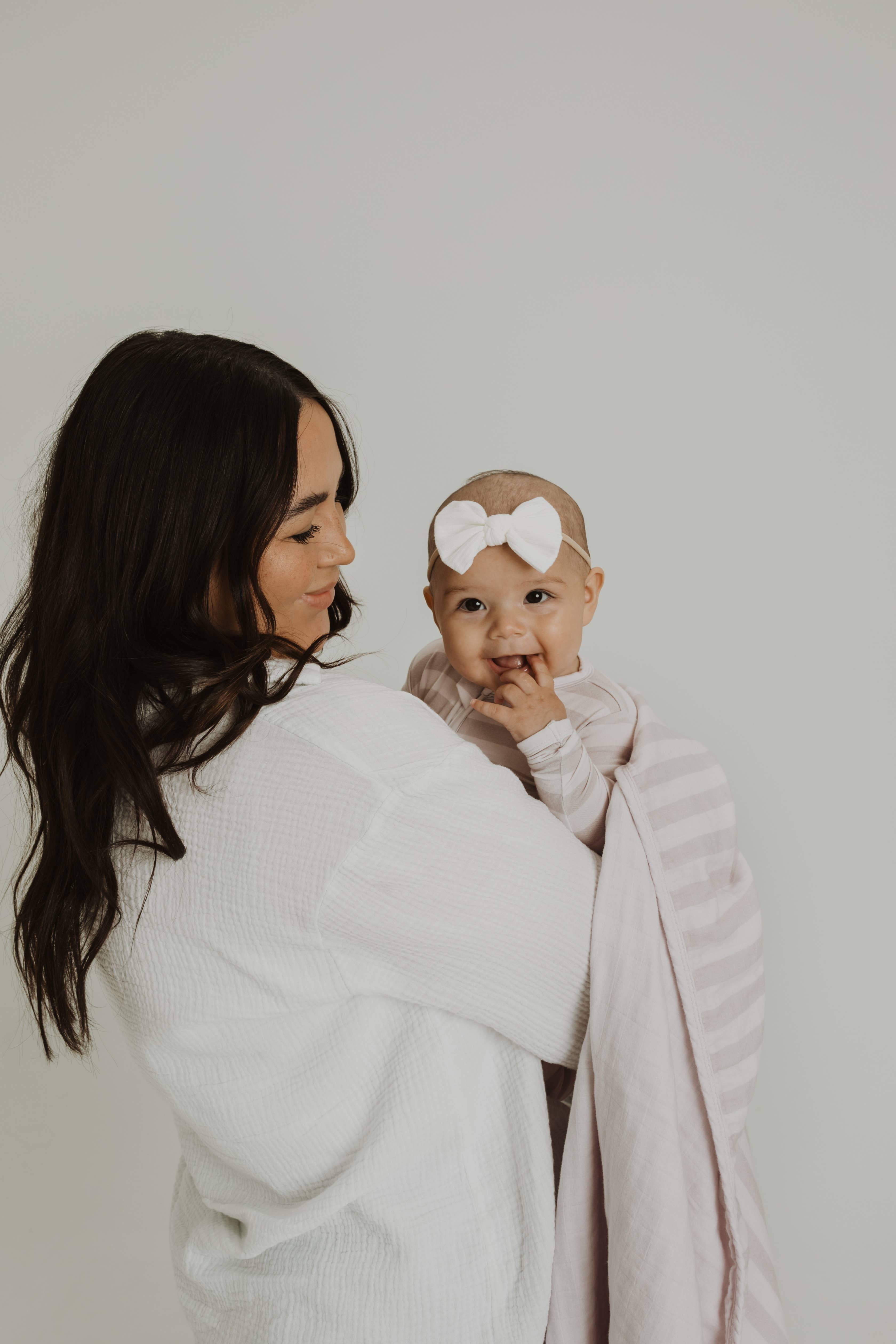 Charlie Lou Baby - Wholesale Jumpsuit - Baby - Striped | Bamboo Footie3