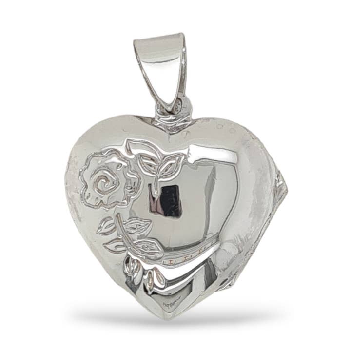 Mountain Creek Jewellery - Wholesale Locket necklace - LOCKET S/S FLOWER HEART0