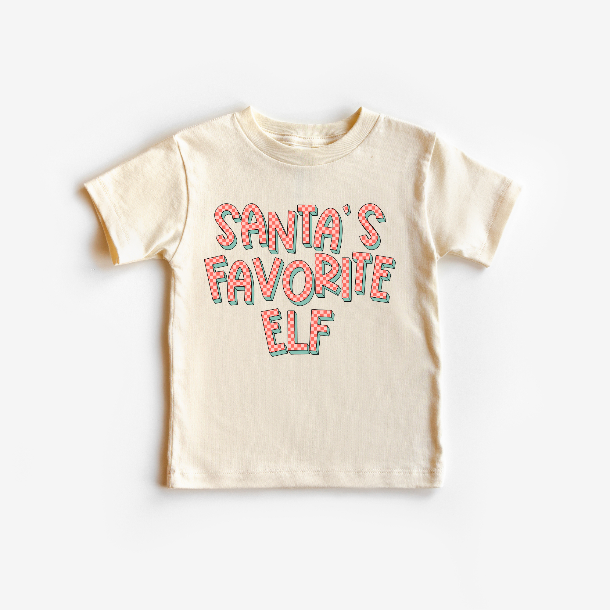 Benny & Ray Apparel - Wholesale Screen Printed T-Shirt - Kids - Santa's Favorite Elf Kids Christmas Shirt0