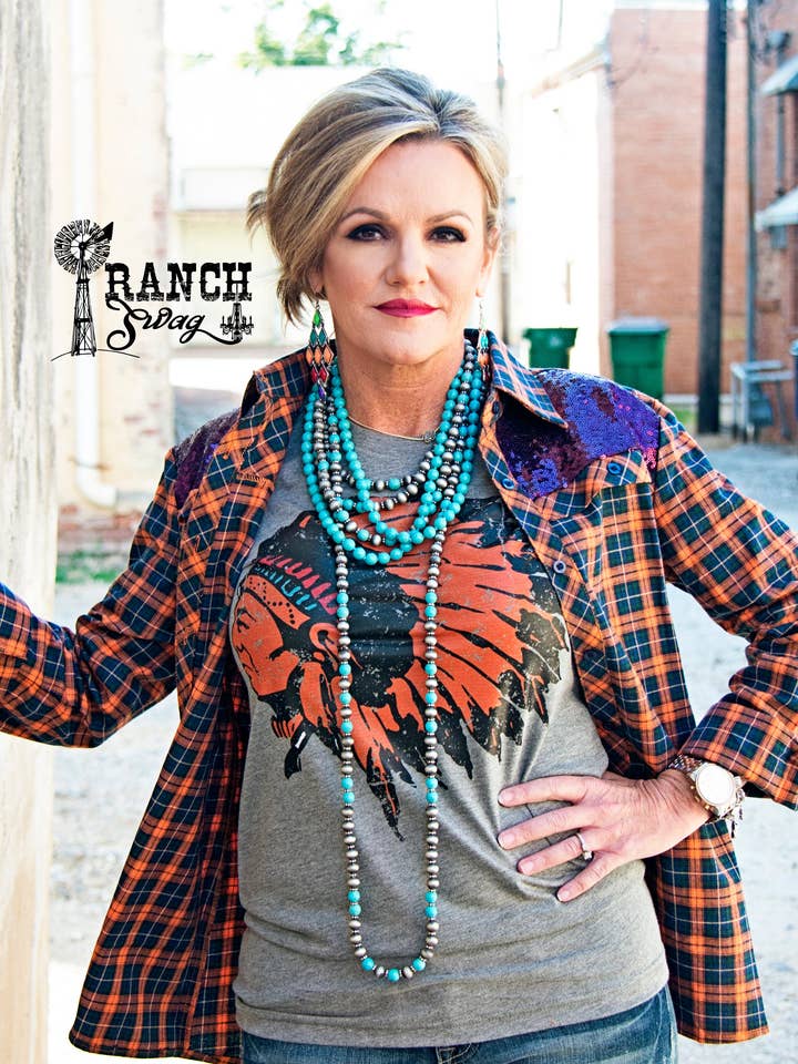 Nocona Indian Chief Graphic T-Shirt for wholesale by Ranch Swag