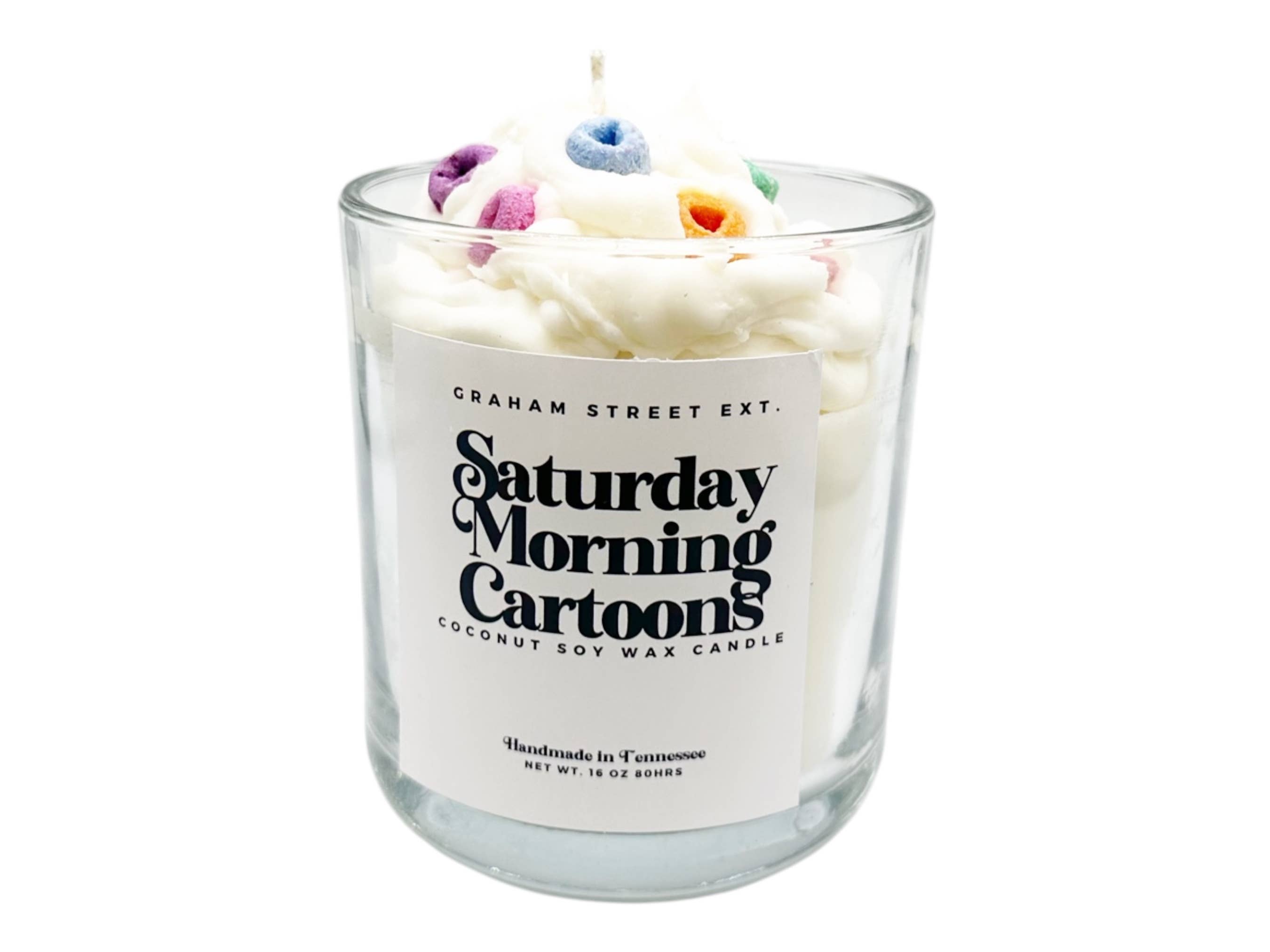Graham Street Ext. - Wholesale Jar/Filled Candle - Saturday Morning Cartoons Dessert Candle1