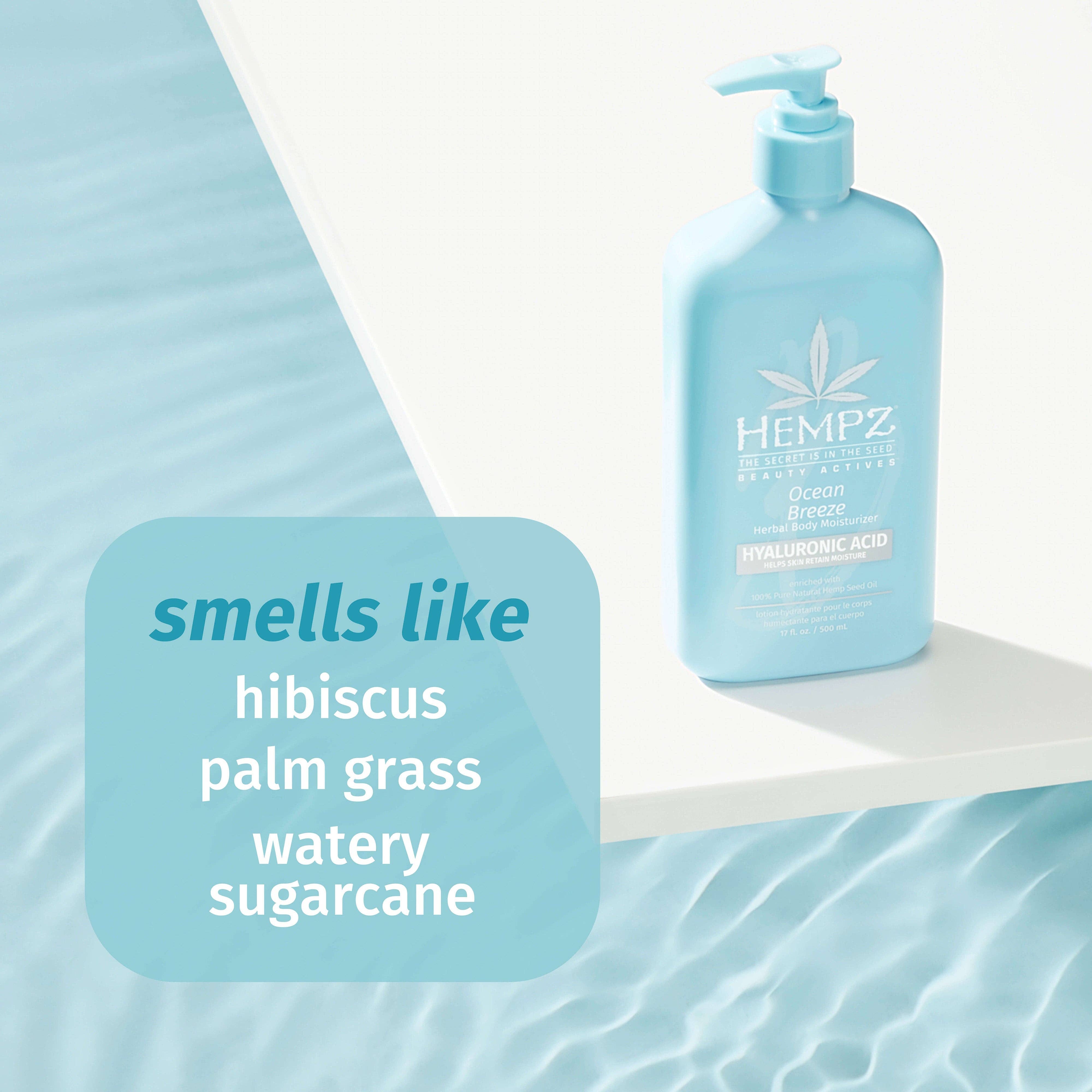 Hempz UK - Wholesale Body Cream/Lotion - Beauty Actives Ocean Breeze Herbal Body Moisturizer with Hyaluronic Acid1