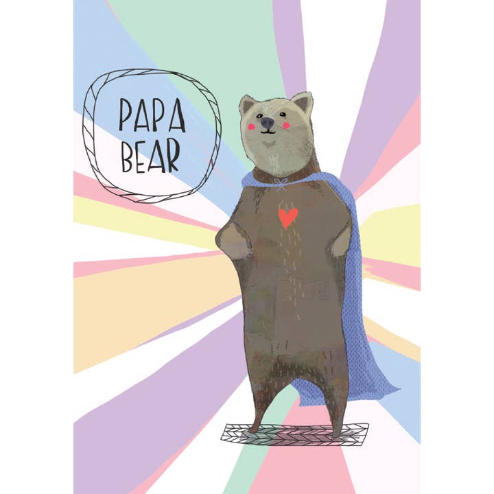 Papa Björn för wholesale av Retrospect Greeting Cards