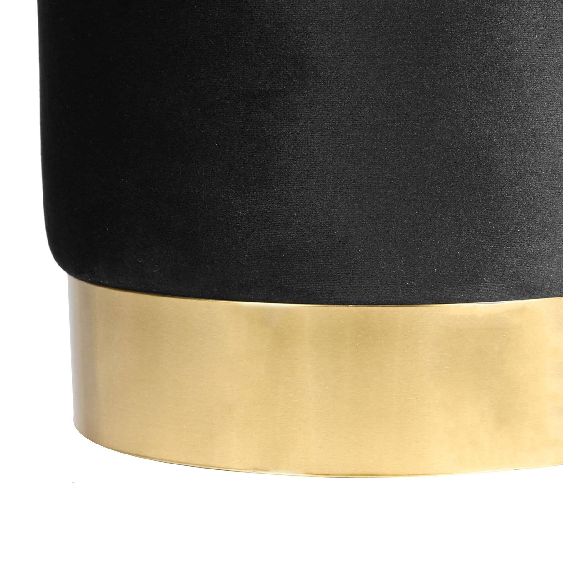 Rinkit Ltd – Großhandel Hocker – Runder samtbezogener Hocker als Fußbank – 29 cm Durchmesser x 36 cm Höhe – von Harbour Housewares34