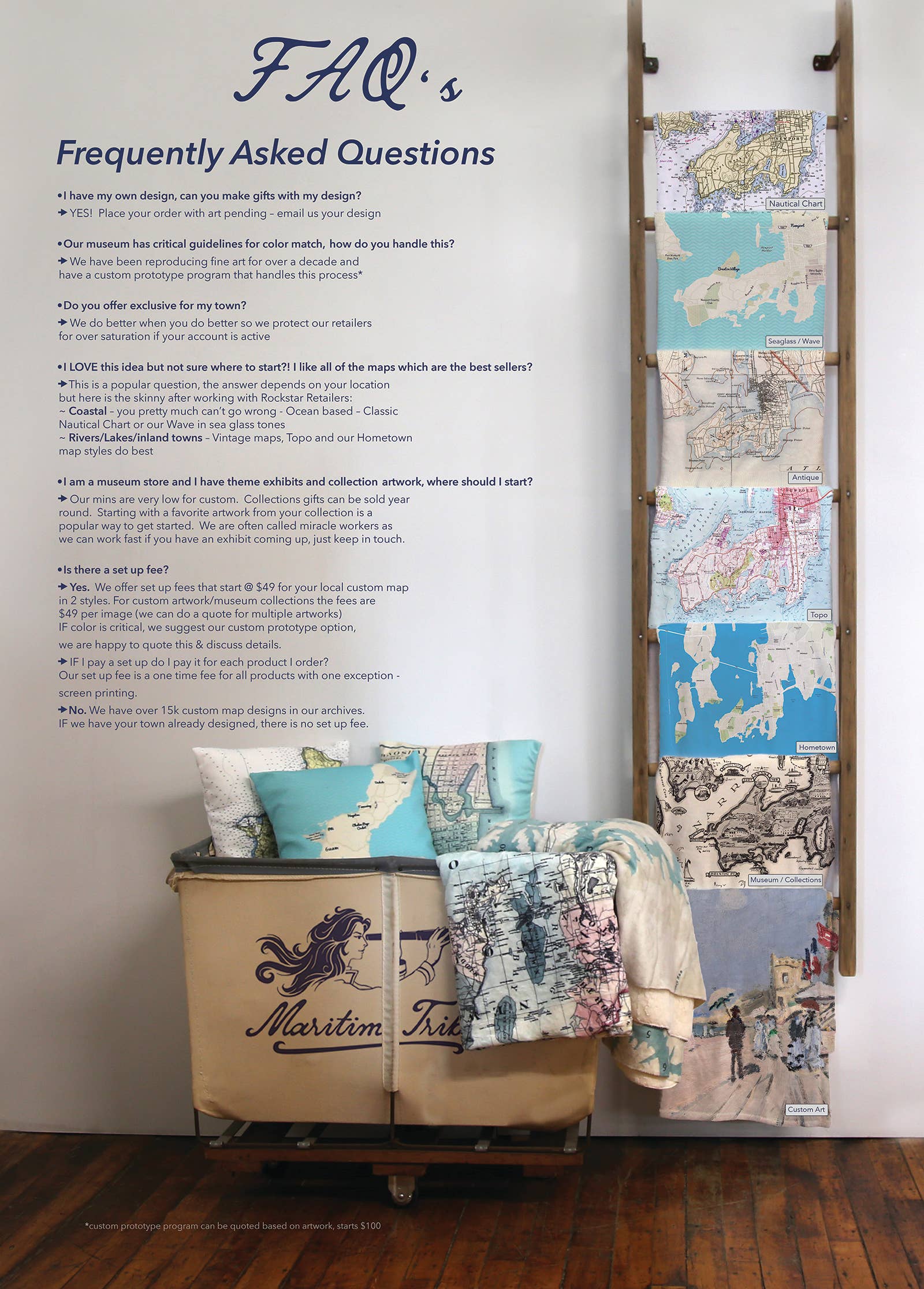 Maritime Tribes LLC - Wholesale Map - $49 ONE TIME SET UP FEE for YOUR local map on all products.1