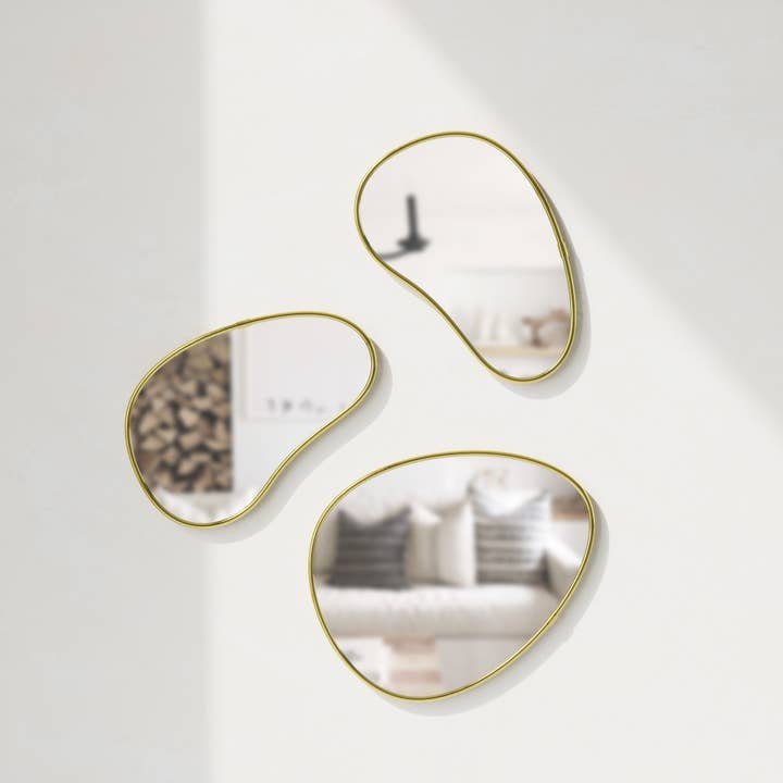 Umbra - Wholesale Wall Mirror - Hubba Pebble Mirrors, Set of 3