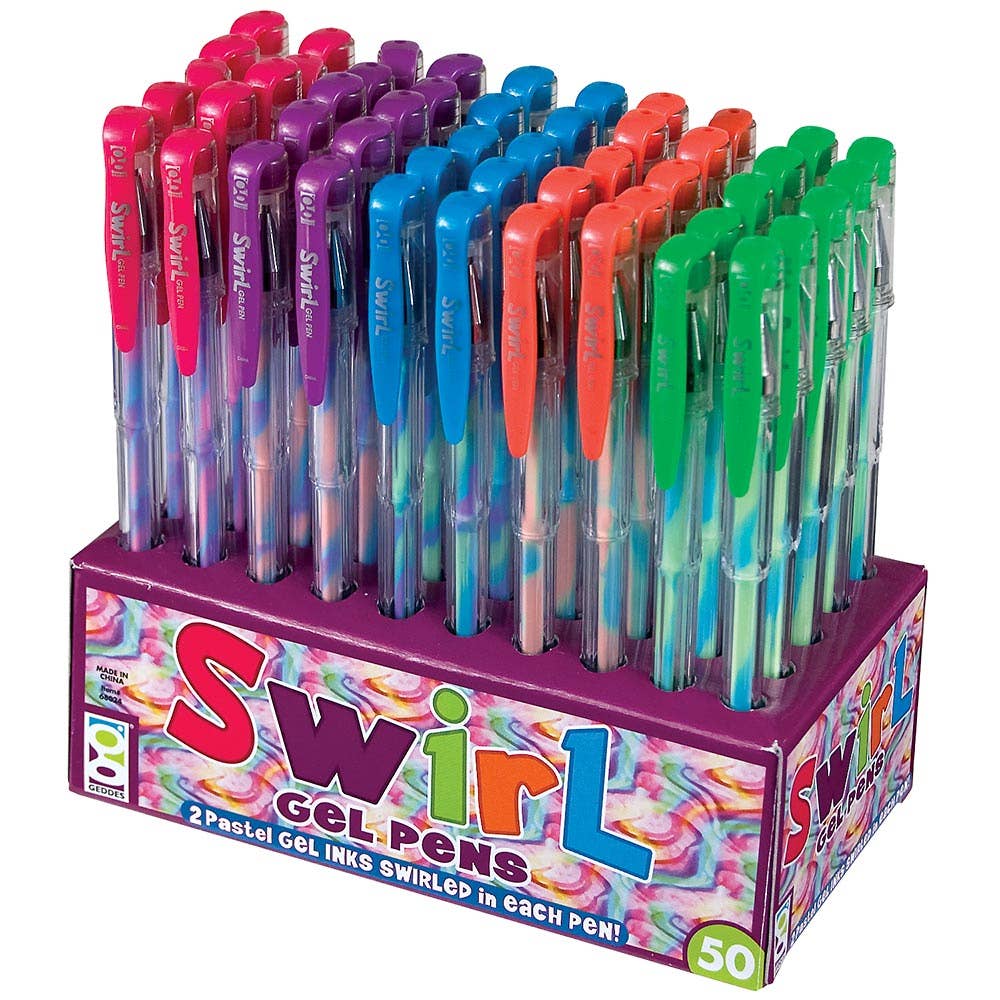 Geddes - Wholesale Pen - Swirl Gel Pen 50/ds2