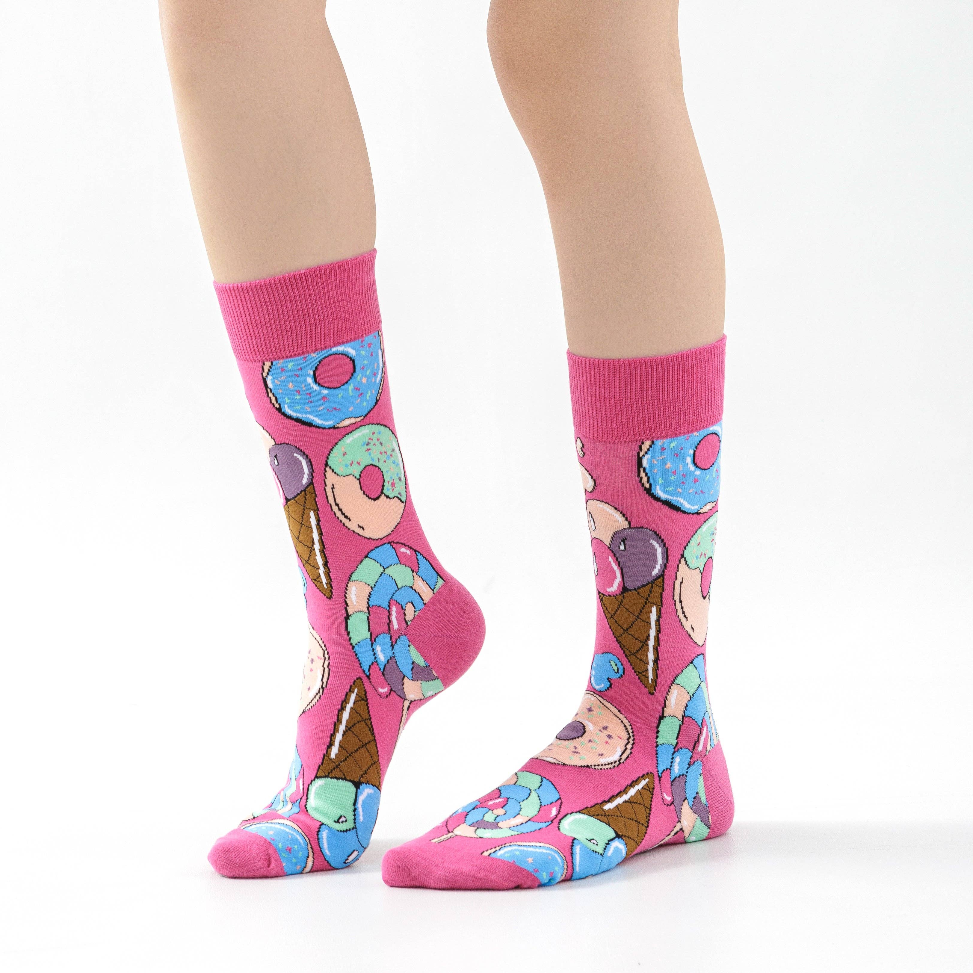 Marc JoJo - Wholesale Socks - Women's - Donut and ice cream candy socks1