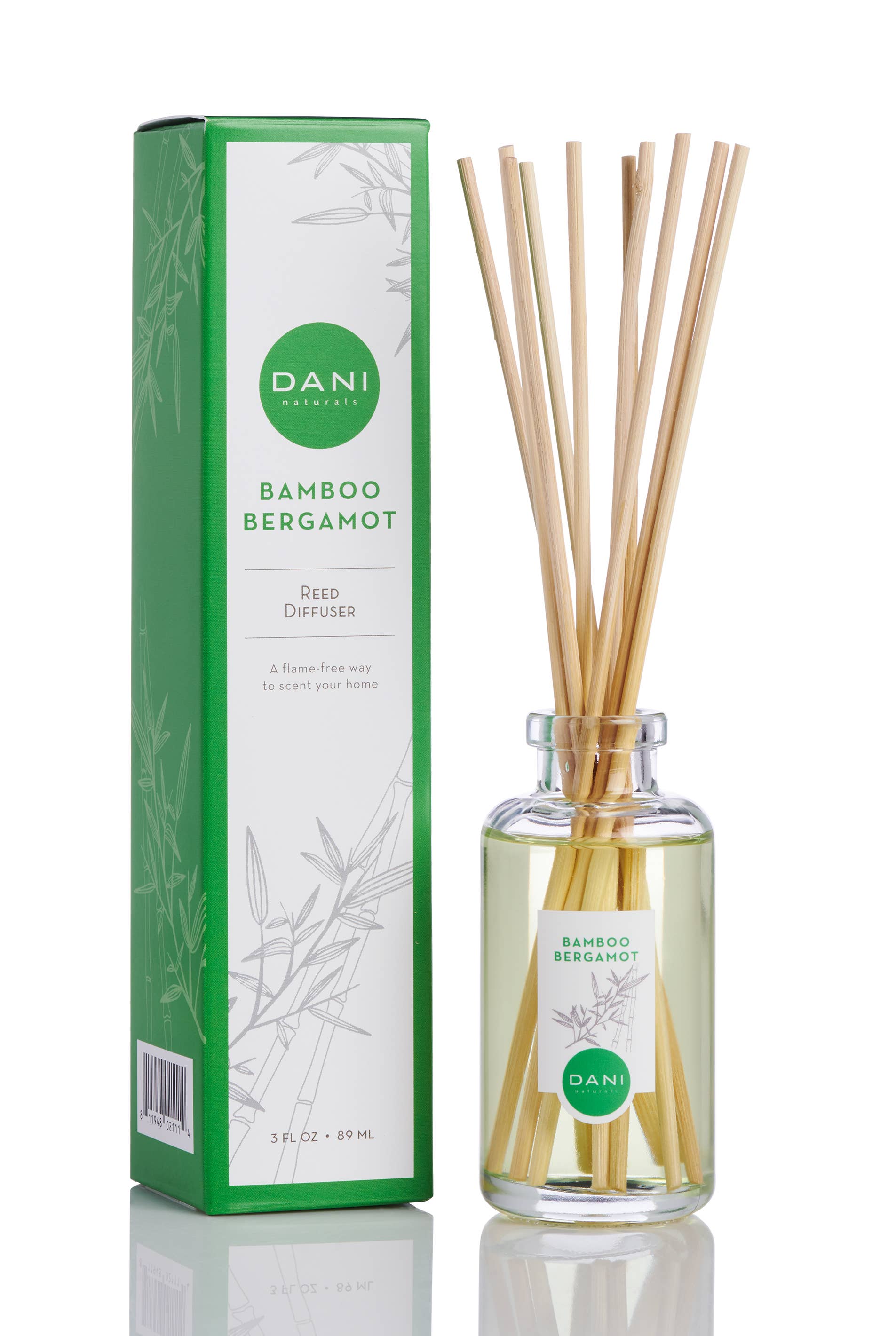 DANI Naturals - Wholesale Reed Diffuser - Bamboo Bergamot Reed Diffuser 3oz