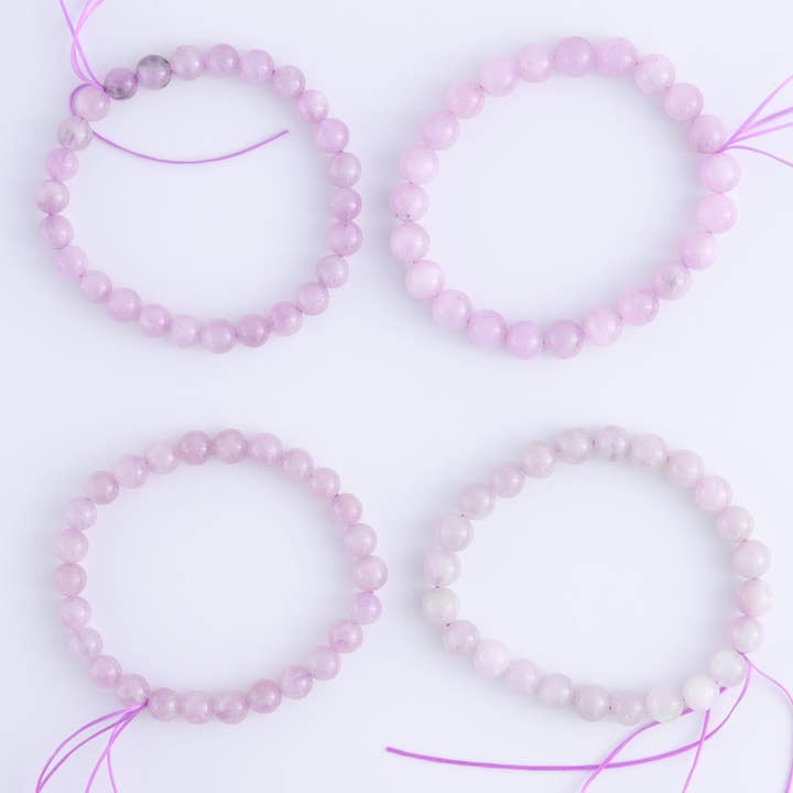 Mi Esperanza Minerals - Wholesale Beaded Bracelet - One Kunzite Bracelet1