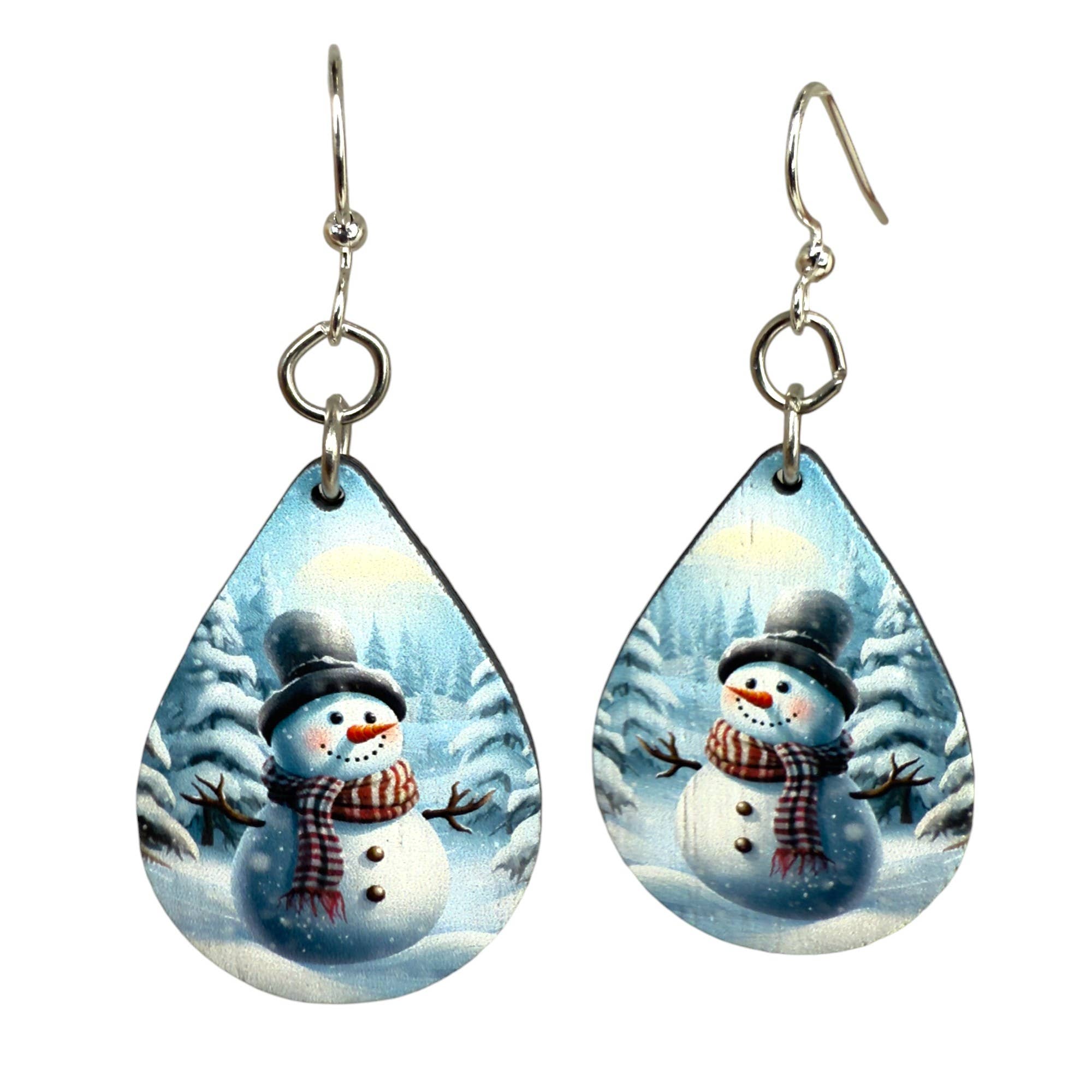 As Pictured Jolly Snowman Earrings #1828 for wholesale on Faire3