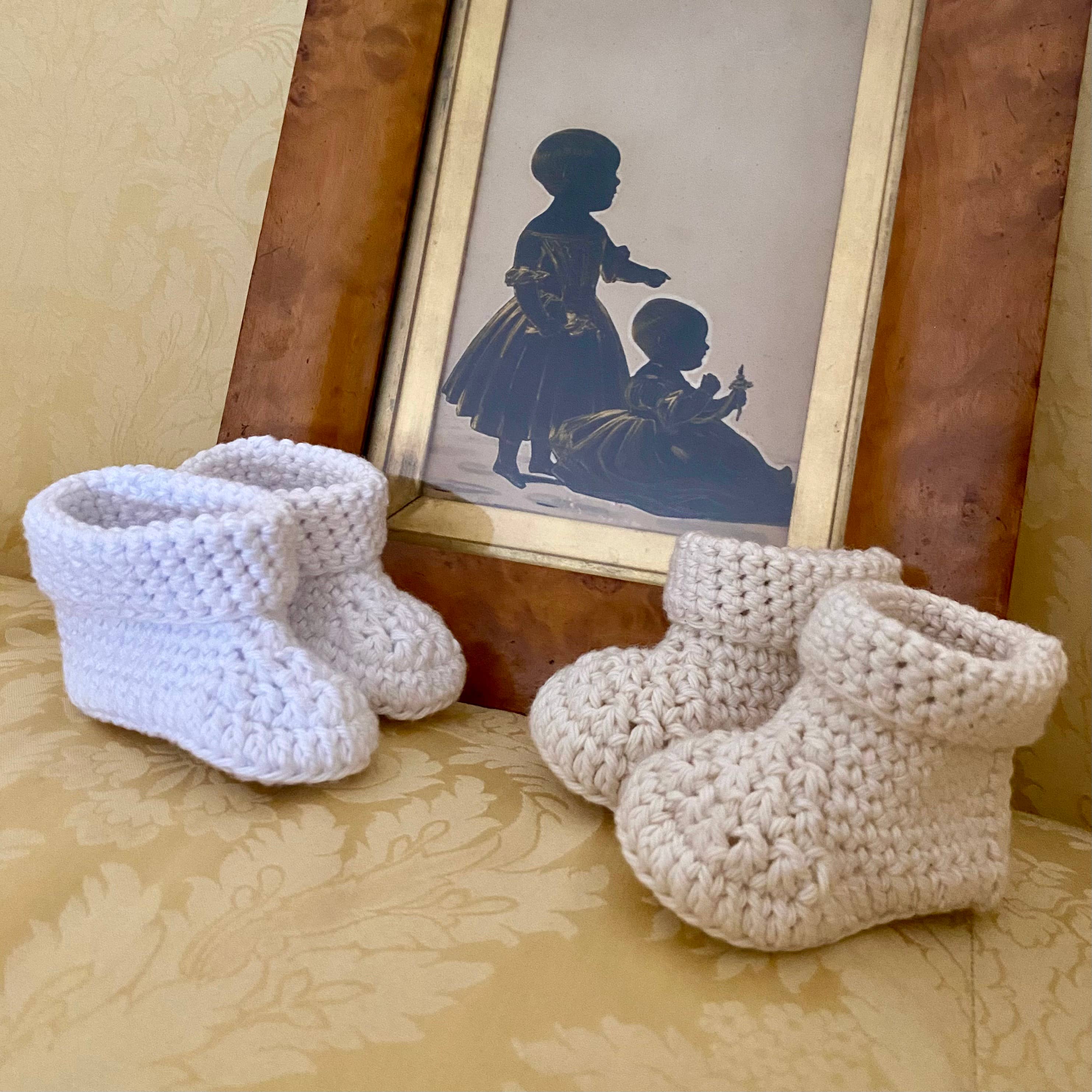 Valkyrie Handmade LLC - Wholesale Booties - Baby - Braemar Crochet Baby Booties