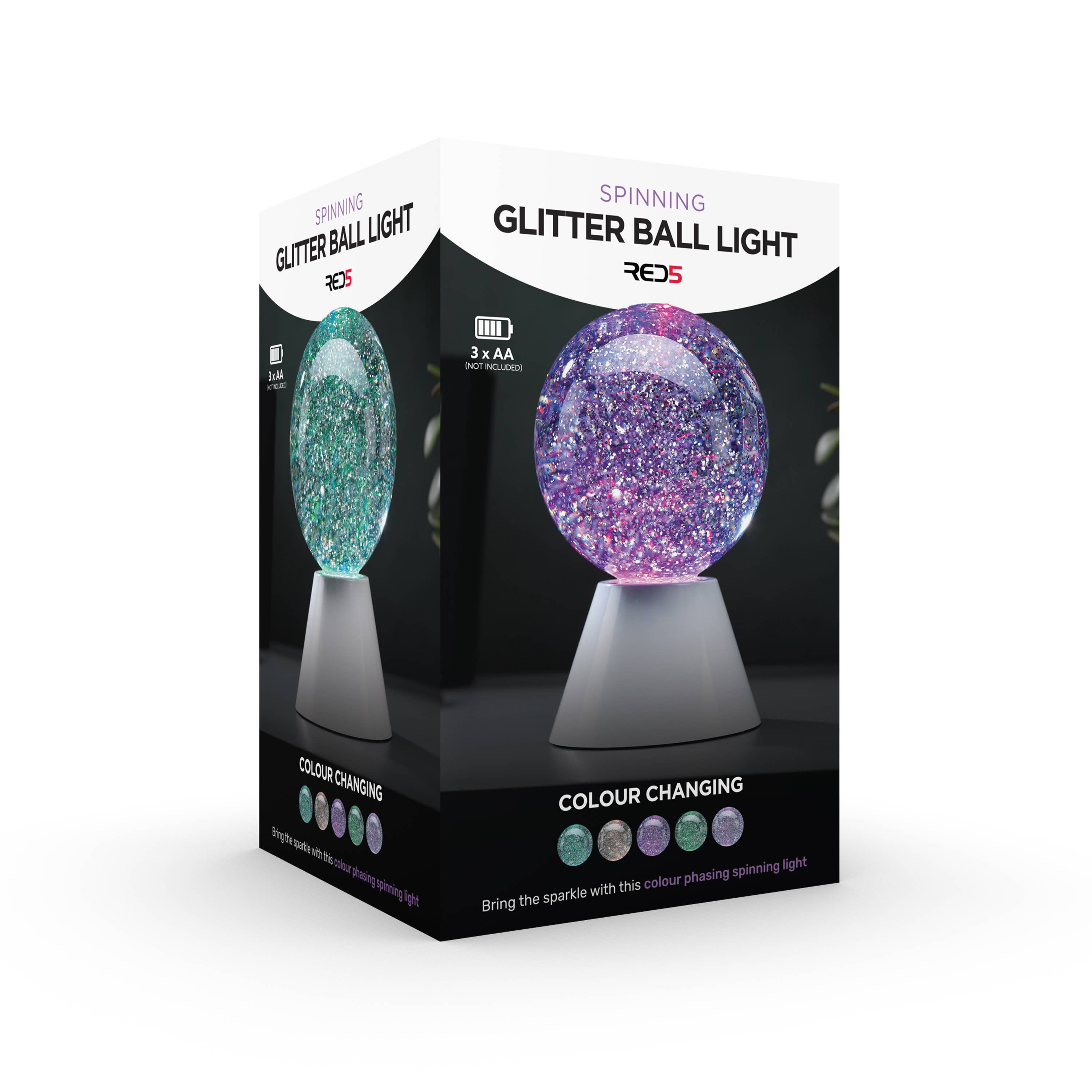 The Source Wholesale LTD – wholesale Accent/desk lamp – Spinning Glitter Ball Light3