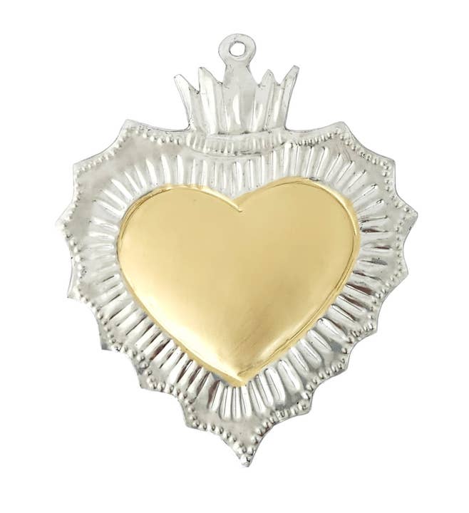 Tin Golden Heart - Crown for wholesale by Sedona Spirit