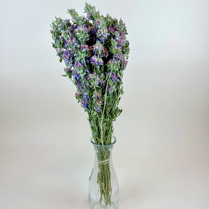 Lovejoy Farms Premium Dried Flowers - Vendita all'ingrosso Fiori secchi/pressati - Menta Limone – Fiori Essiccati con Fiori Viola-Rosa e Menta Delicata0