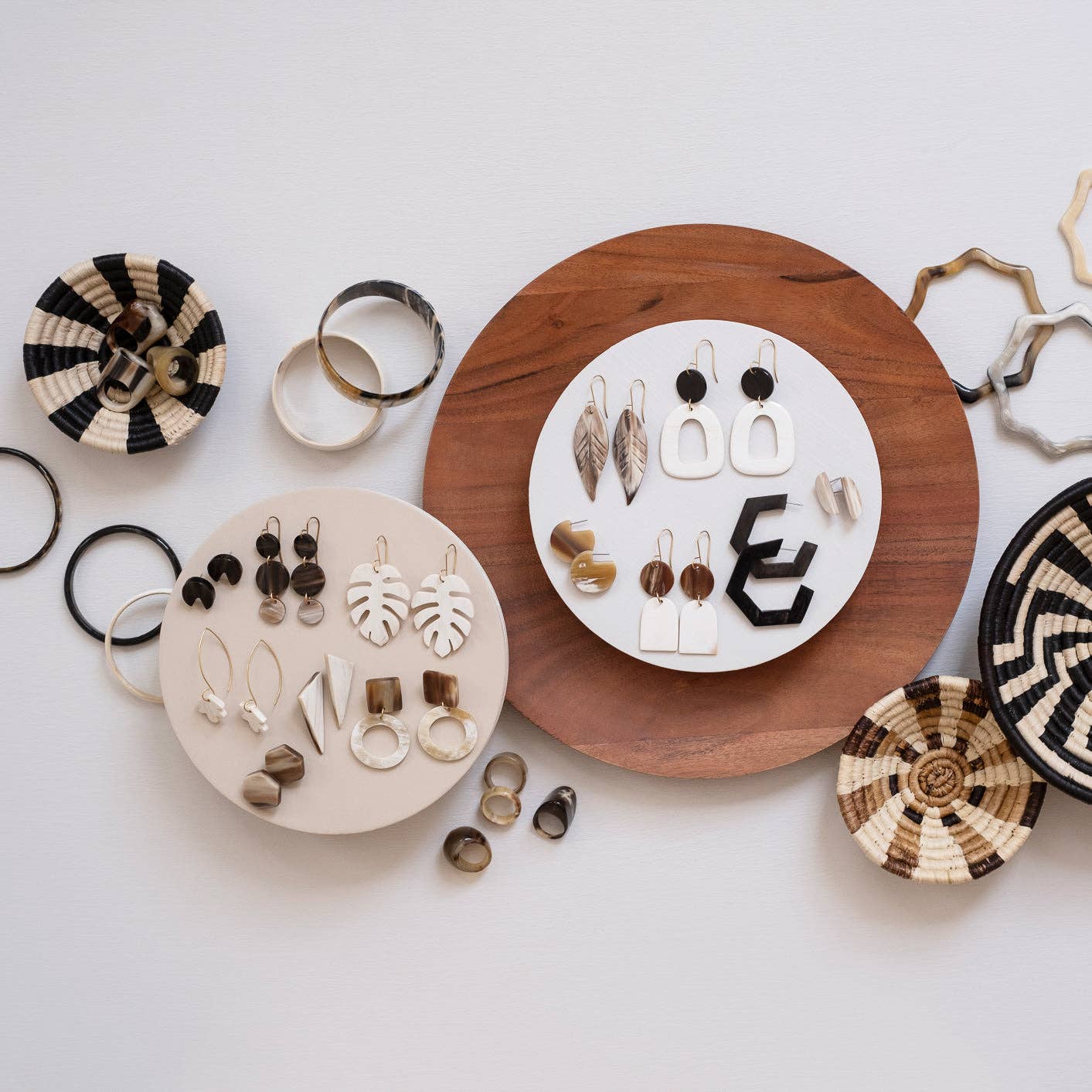 MAADILI COLLECTIVE – wholesale Hoop earrings – Honeycomb Hoop Earrings8